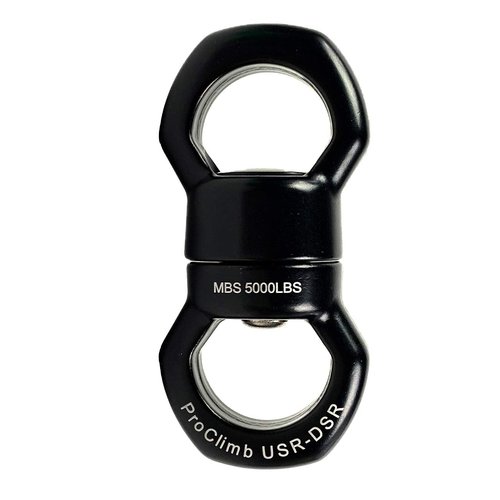 22kN Micro Rotator Climbing Rope Swivel Device Spinner 6700lb Breaking Strength for Rock Climbing Arborist Backyard Swing Aerial Dance Dog Leash Connector CE Certified