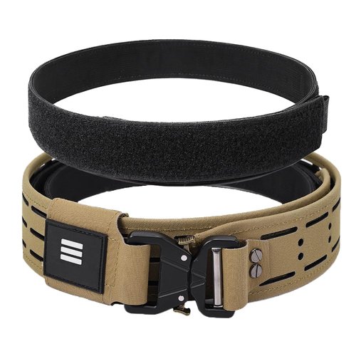 SINAIRSOFT Tactical Battle Belt,Dual Layer Combat Belt,1.75” Inner & 2.15” Outer Quick-Release Rigger MOLLE Belt