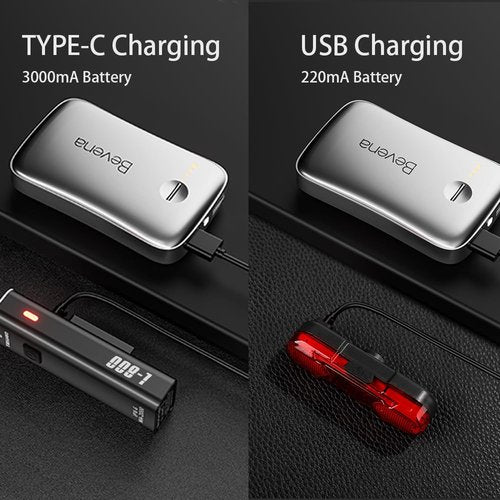 Rechargeable Bike Light Set USB Bike Headlight Bike Taillight IPX6 Waterproof 8 Modes Mountain Road Cycling Light, Bike Lights for Night Riding, Luces para Bicicleta