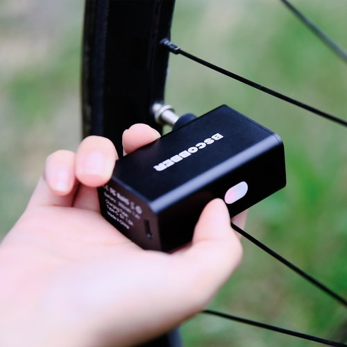 Mini Bike Pump, 100PSI Rechargeable Tiny Air Pump, Portable Floor air Pump with Presta & Schrader Valve for Road Bikes (No Guage)