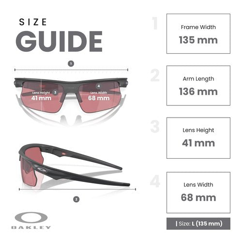 OAKLEY Bisphaera OO9400 940007 68MM Matte Carbon/Prizm Dark Golf Rectangular Sunglasses for Men for Women+ Bundle Accessory Leash Kit, Microfiber Pouch