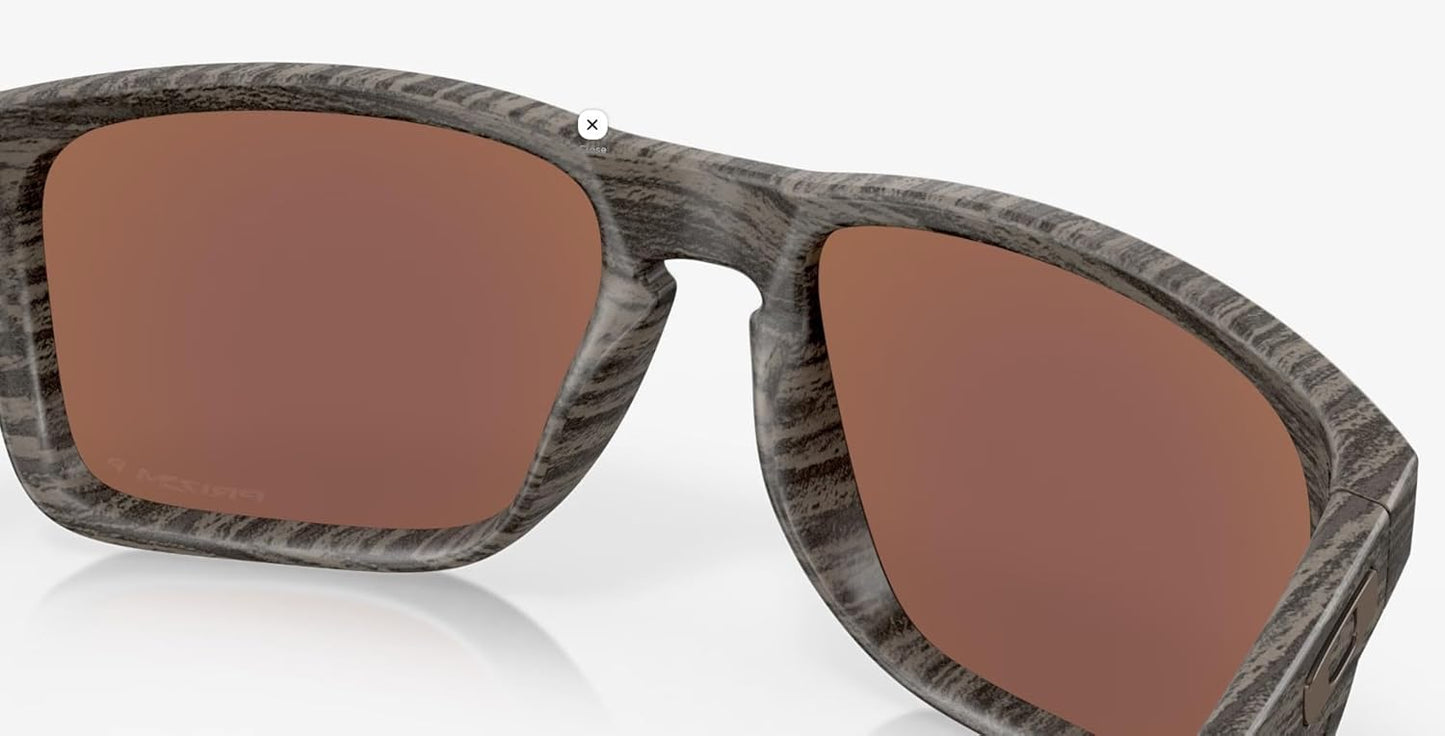 Oakley Holbrook XL Sunglasses Woodgrain with Prizm Deep Water Polarized Lens 59mm