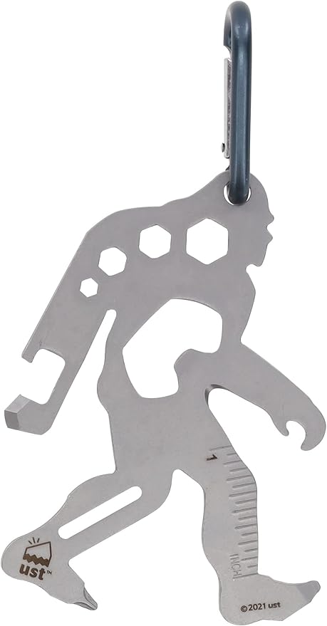UST Tool-a-Long Multi-Tool Carabiners with Durable, Compact Stainless Steel Construction for Hiking, Kayaking, Camping, Travel and Outdoor Survival