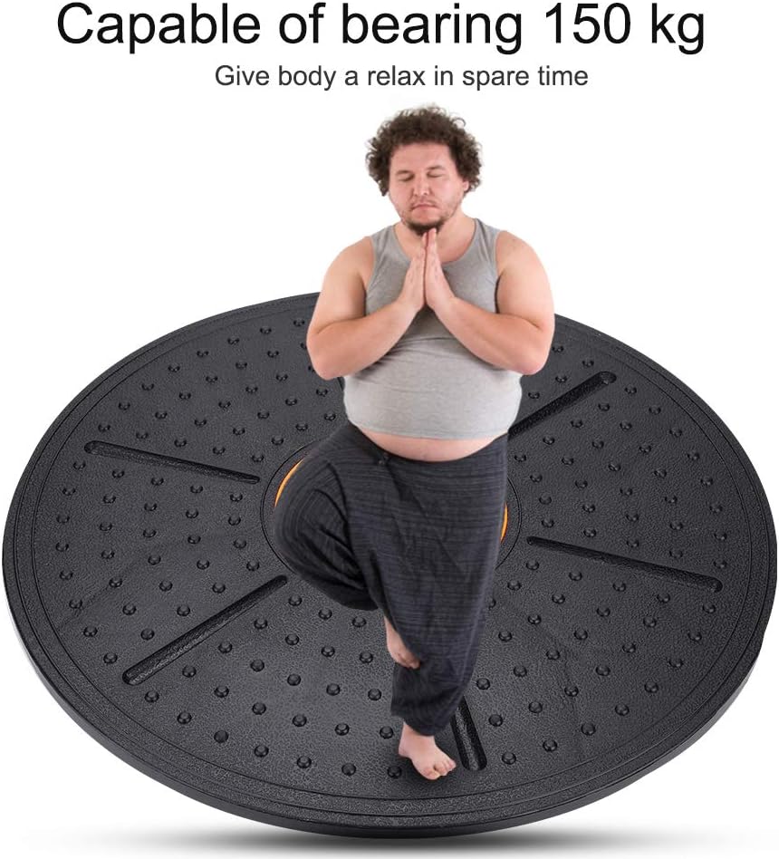Wobble Balance Board, Plastic Workout Stability Disc, Yoga Training Fitness Exercise Stability Balancing Trainer, for Home Gym, Rehabilitation, Cross Training, Strength Training, Balance Training