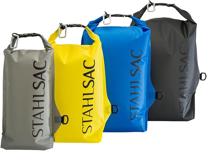 Stahlsac Abyss Drylite Dry Bag 18L in Blue | Durable Waterproof Bag | Lightweight Dry Bag Backpack for Boating, Hiking, Kayaking, & Rafting | Tested for Enhanced Durability | Removable Straps