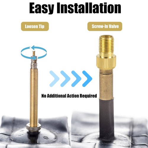 NQEUEPN 16pcs Bike Valve Adapter, Brass Bike Tire Valve Adapter Air Pump Needles Accessories Tool for Bicycle Gym Balloon Swimming Ring Basketball