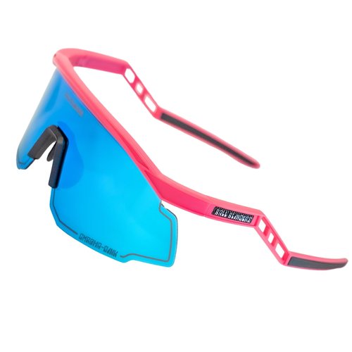 SpinCycle Pickleball Glasses -(NON-Photochromic Mirror Lens, Pink Berry Blast/Blueberry Ice) Eye Protection Sunglasses,UV Protection, Shatterproof, Adjustabled No Fog