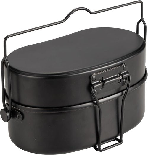 TIYASTUN Camping Cookware Mess Kit, 1.1L, black