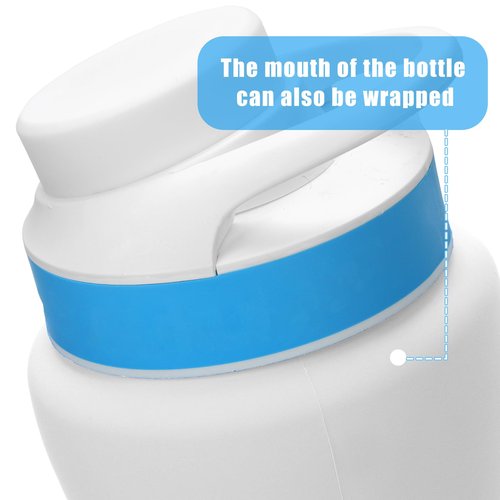PEUTIER Silicone Sleeve for Cirkul 22oz Water Bottle, Bottle Protector, Noise Reducer, Slip Resistant, Dishwasher Safe, White