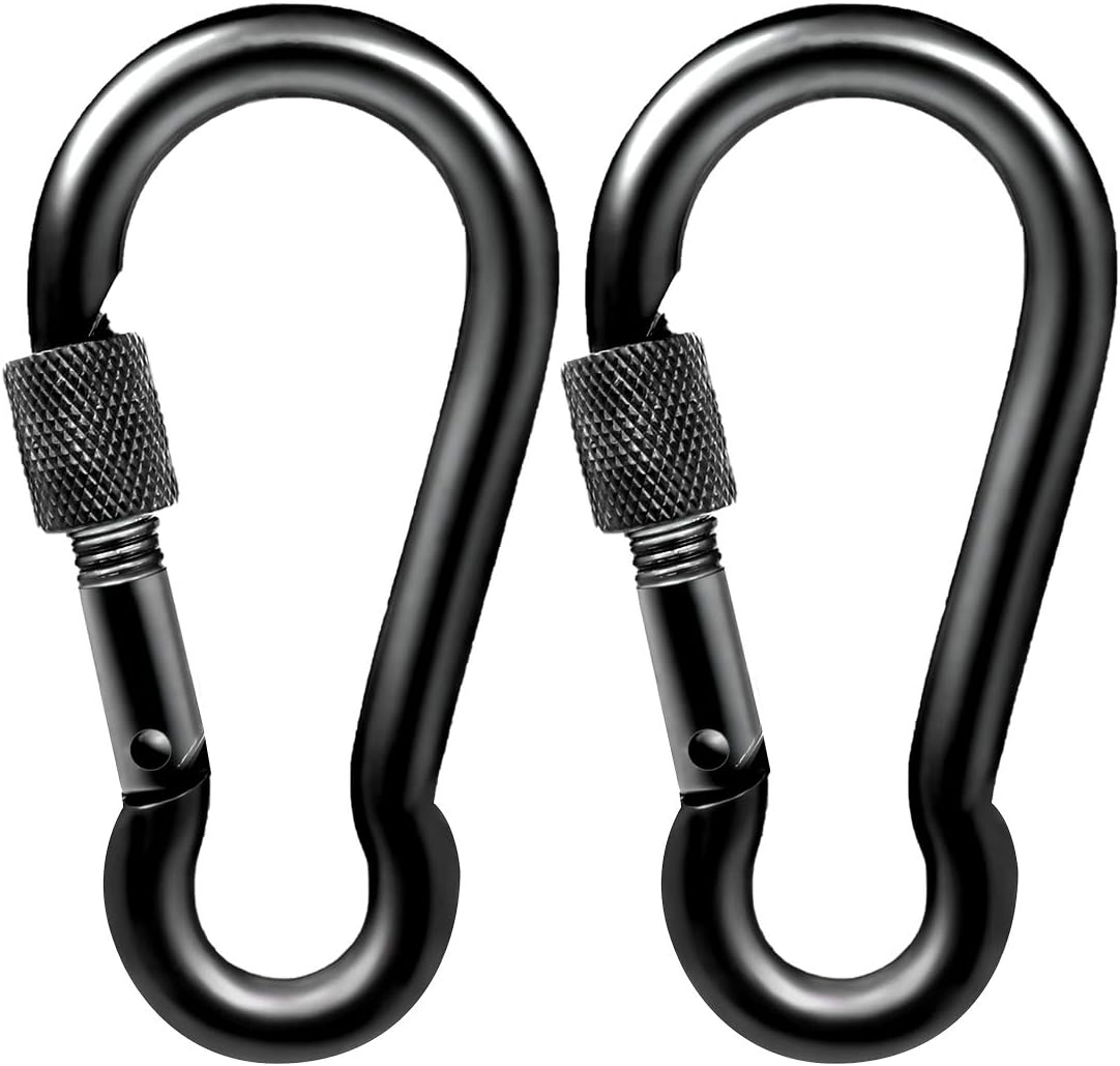 PROND Locking Carabiners, Heavy Duty Carabiner, 316 Stainless Steel Screw Lock Carabiner Hooks