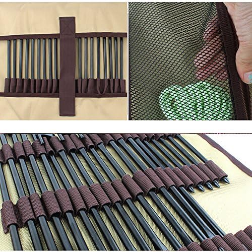 TINTON LIFE® Heavy Duty Tent Nail and Hammer Storage Bag Oxford Stakes Pegs Pouch Holder Case - Tent Pegs Not Included