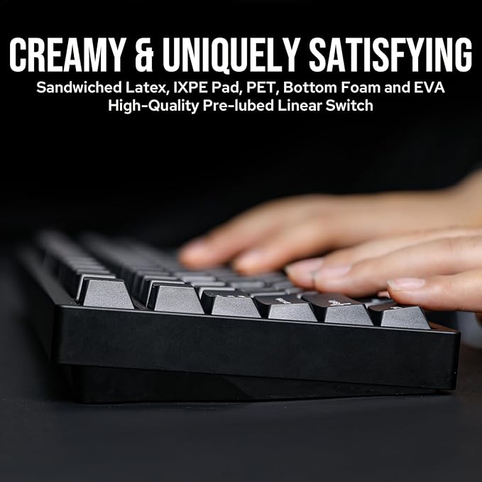 EPOMAKER P87 TKL Aluminum Wireless Gaming Keyboard, QMK/VIA Programmable, 87% Bluetooth/2.4Ghz/USB-C, with CNC Metal Knob and RGB Backlight (Black, Wisteria Tactile Switch)