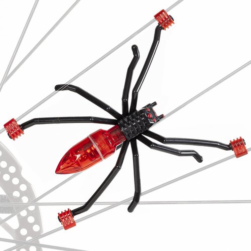 Spider Bike Wheel Spoke Lights – Cool LED Bicycle Decorations for Kids – Fun & Safety Accessories for Night Riding – Waterproof Motion-Activated Spider Lights (1-Pack)
