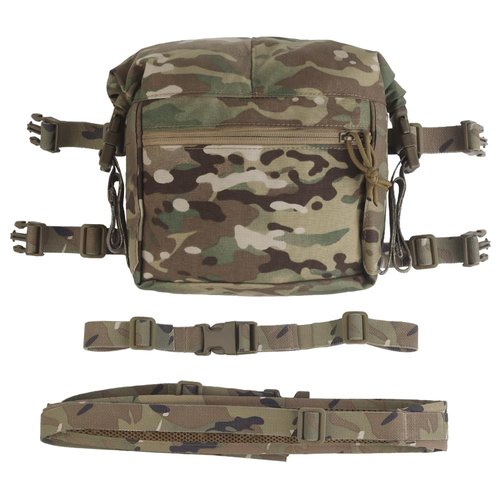 Tactical Expansion Pack Chest Bag,Large Capacity MOLLE Admin Pouch, Utility Chest Pouch for Placard Split Chest Rig