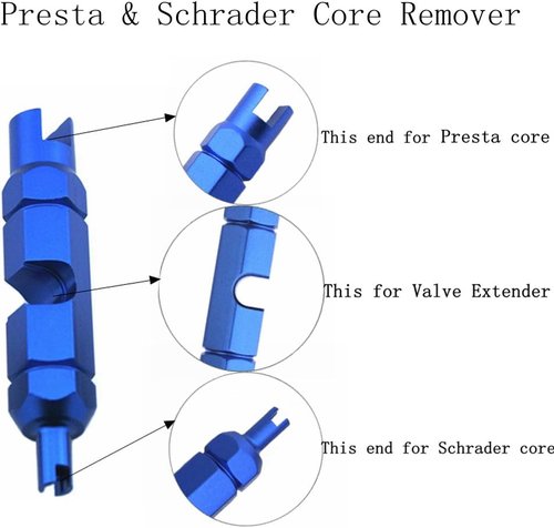 36Pcs Valve Core Remover Tool Kit Bike and Car Valve Core Repair Tool with No-Leak Replacement Presta Valve core and Schrader Valve Core
