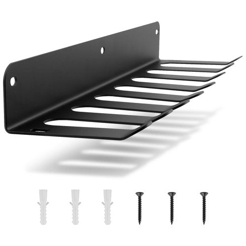 Gym Equipment Storage Rack, Barbell Holder 7 Slots Multi-Purpose Home Gym Organization Storage Wall Mount for Resistance Bands, Jump Ropes, Lifting Belt, Chains, Dumbbell