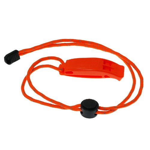 YTgilo 4PCS Outdoor Life Saving Dual Frequency Whistle Emergency Safety Whistle with Lanyard Lost Clip Survival Whistle Dolphin Tone Whistle Orange for Outdoor Adventure Home Escape Backpacking Tool