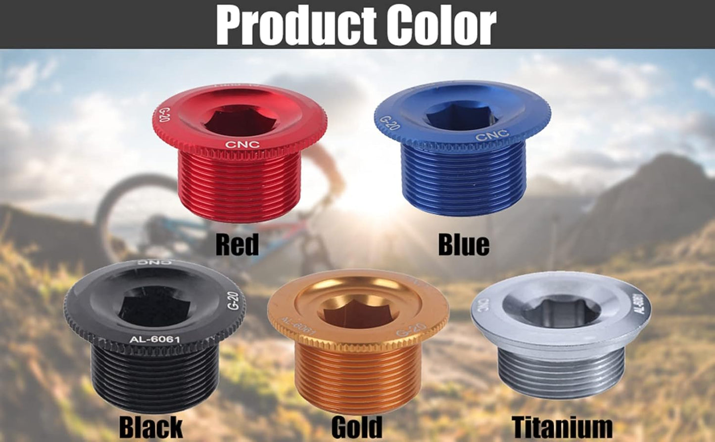 Tbest GUB Aluminum Alloy Bike Cranket Crank Fixing Bolt Chainwheel Screws