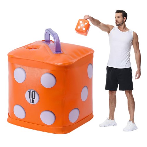 DEIRIS 10 Lbs Water-Filled Soft Kettlebell & Dumbbell Set, Portable Fitness Weights for Strength & Core Training, Non-Slip Travel Exercise Equipment for Home/Gym/Outdoor