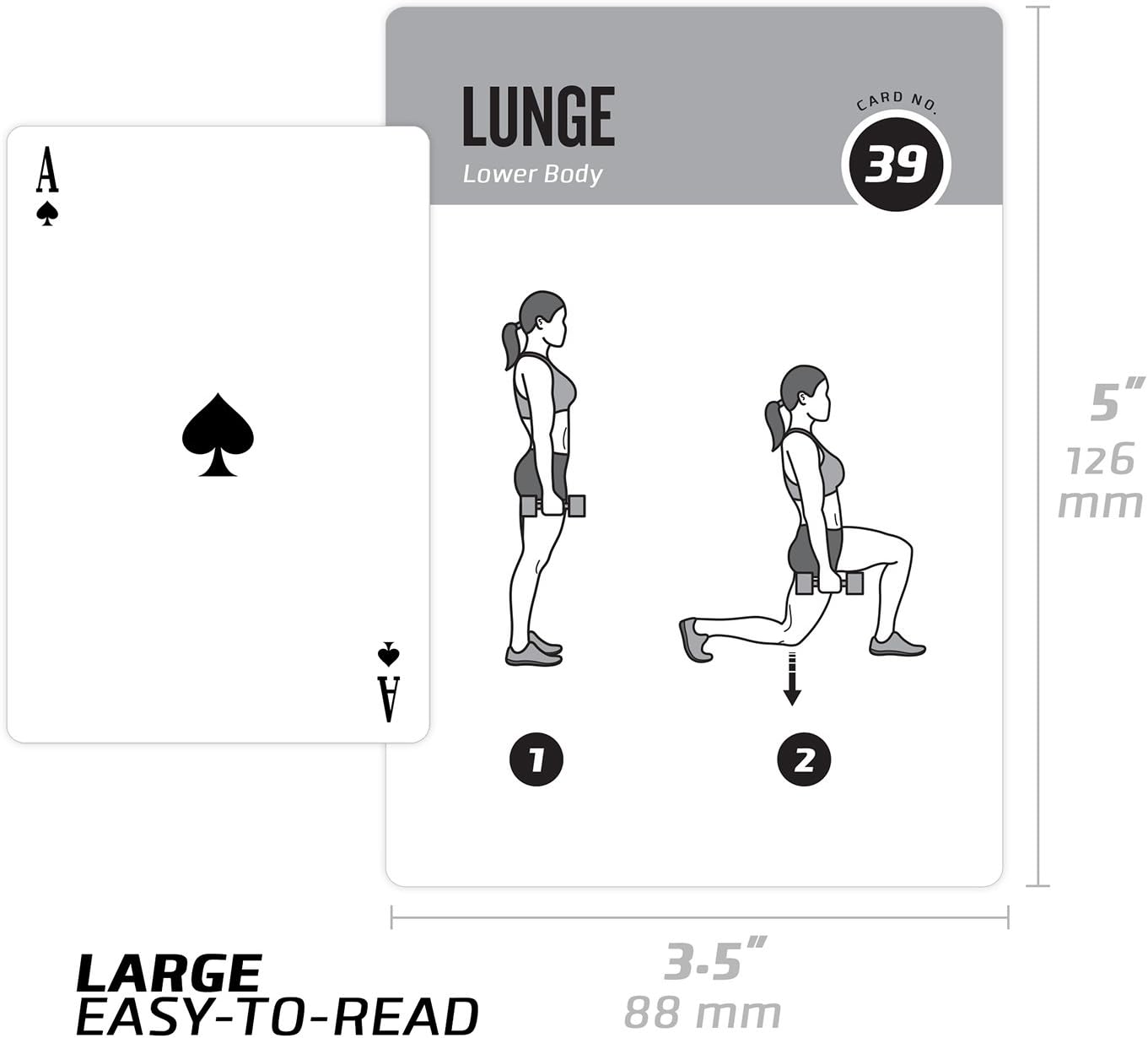 NewMe Fitness Yoga Pose Workout Cards, Instructional Fitness Deck for Women & Men, Beginner Fitness Guide to Training Exercises at Home or Gym