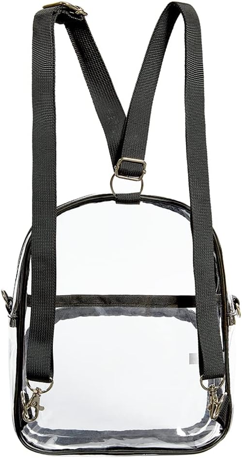 COVAX Heavy Duty Clear Backpack, Large Transparent Clear Bookbag, See Through Backpack for College, Work, Security Travel & Sports