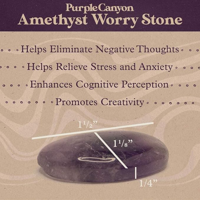 Purple Canyon Affirmation Meditation Kit with White Sage Smudge Kit and Affirmation Cards for Mindfulness and Stress Relief