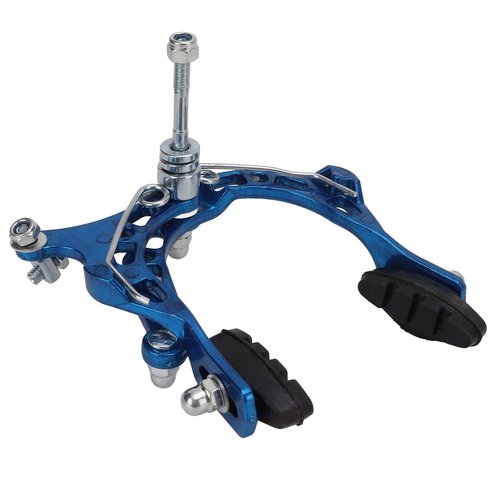 equlup Bike Brake Caliper, Aluminum Alloy Bike Brake Caliper Universal Front and Rear Bike Brake Cycling Accessory for Bikes, Motorcycles (Blue)
