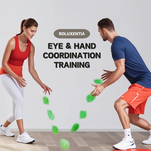 ROLUXENTIA Reaction Balls 4 Pack, 2.8 Inch - Baseball Handball Reflex Training Equipment, Hand-Eye Coordination, Speed Reflex Trainer for Agility Games and Garden Family Gatherings