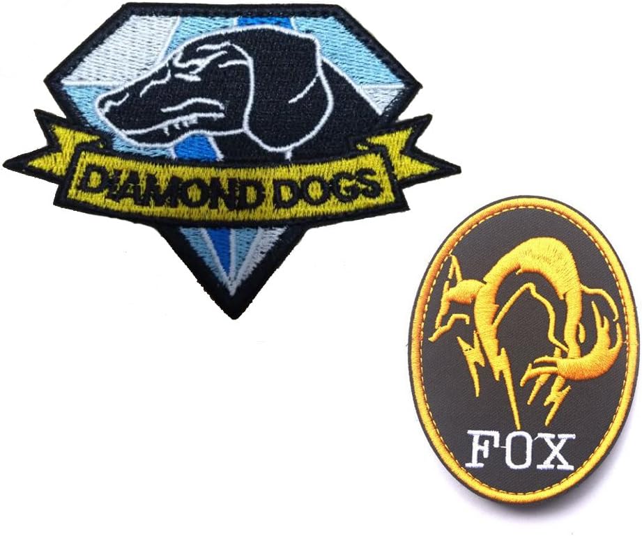 Military Morale Diamond Dogs and Metal Gear Solid Fox Patch (3pcs)