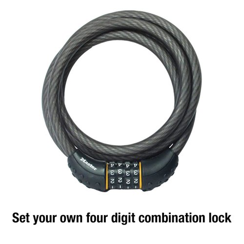 Retrospec Lenox 2-5 Bike Hitch Rack for Cars, Trucks, SUVs with Master Lock Set Your Own Combination 6 ft Cable Bike Lock