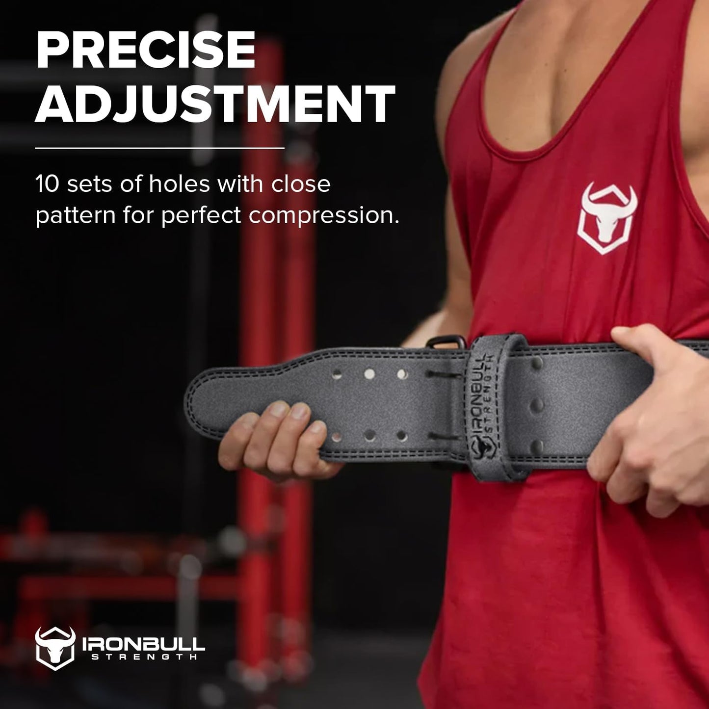 Powerlifting Belt - IPF Approved – Weight Lifting Belt 10mm - Prong Weightlifting Belt for Squats, Deadlift, and Bench Press – Lifting Belt Leather 4in for Men and Women – Back Brace for Gym, Workout, Strength Training, Strongmen & Power Lift