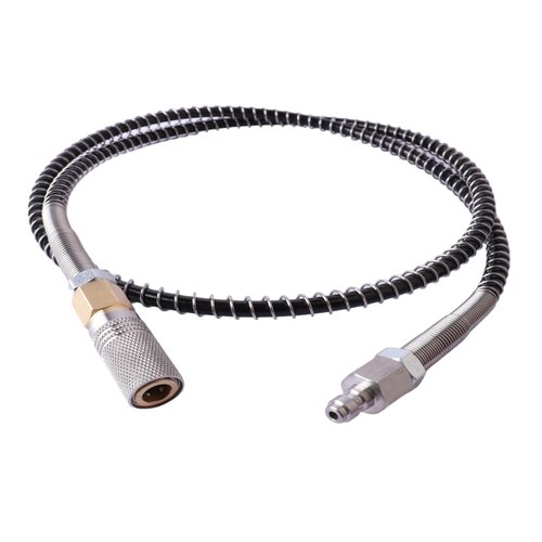 Paintball Filling Equipment Adapter Air Hose Extension,39in Air Filling Station Charging System Whip Hose with 8mm Male and Female Qick Connector