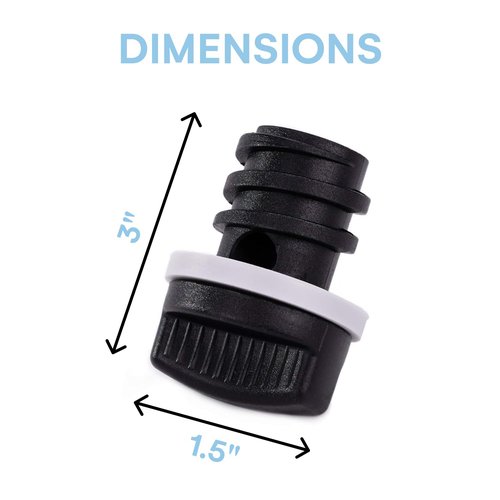 BEAST Cooler Accessories 2 Pack Drain Plug Replacement, Leak Proof, Compatible with RTIC, ORCA, Yeti Cooler, Tundra Coolers and Tank Ice Buckets, 3 x 1.5 x 1.5 inches
