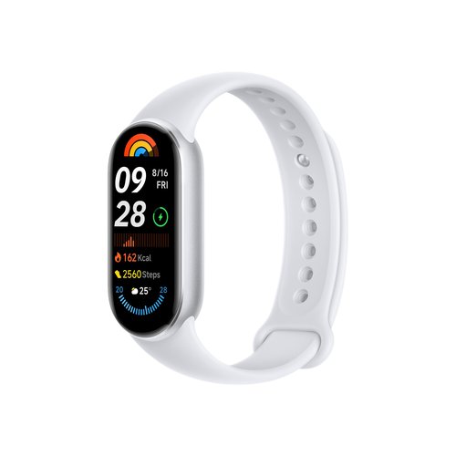 XIAOMI Smart Band 9 Global Version (2024) 1.62" Amoled Display | 233 mAh Battery | up to 21 Days of Battery Life | Over 150 Workout Modes | BT 5.4 | 50M Water Resistant - Glacier Silver