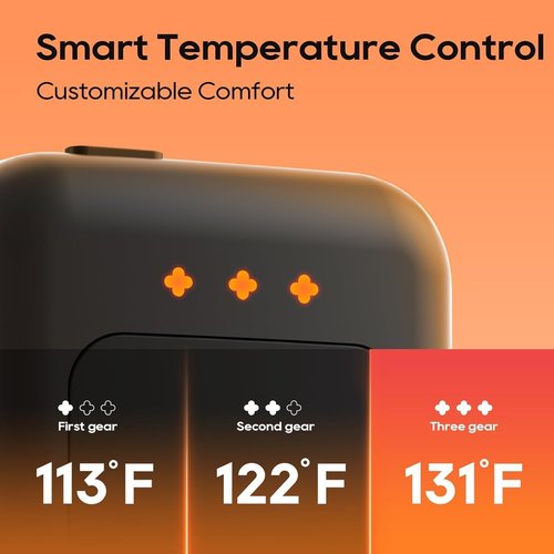 Jerritte Electric Hand Warmers Rechargeable 4 Pack, Rechargeable Hand Warmer, 16 Hrs Portable Hand Warmer for Outdoor Camping Hunting Golf Accessories, Gifts for Women Men Black
