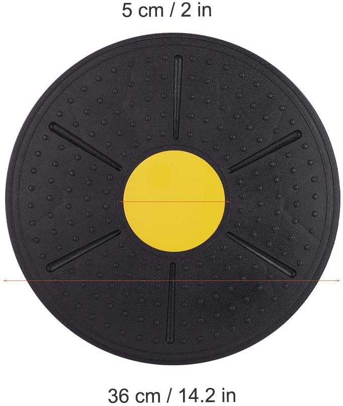 Wobble Balance Board, Plastic Workout Stability Disc, Yoga Training Fitness Exercise Stability Balancing Trainer, for Home Gym, Rehabilitation, Cross Training, Strength Training, Balance Training