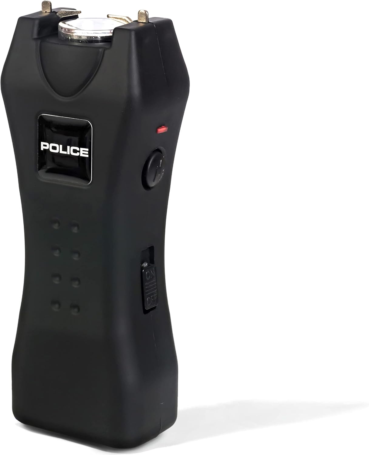 Police Stun Gun for Self Defense 618 – High Voltage Mini Rechargeable with LED Flashlight, Compact & Heavy Duty – Personal Security for Women Men - Black