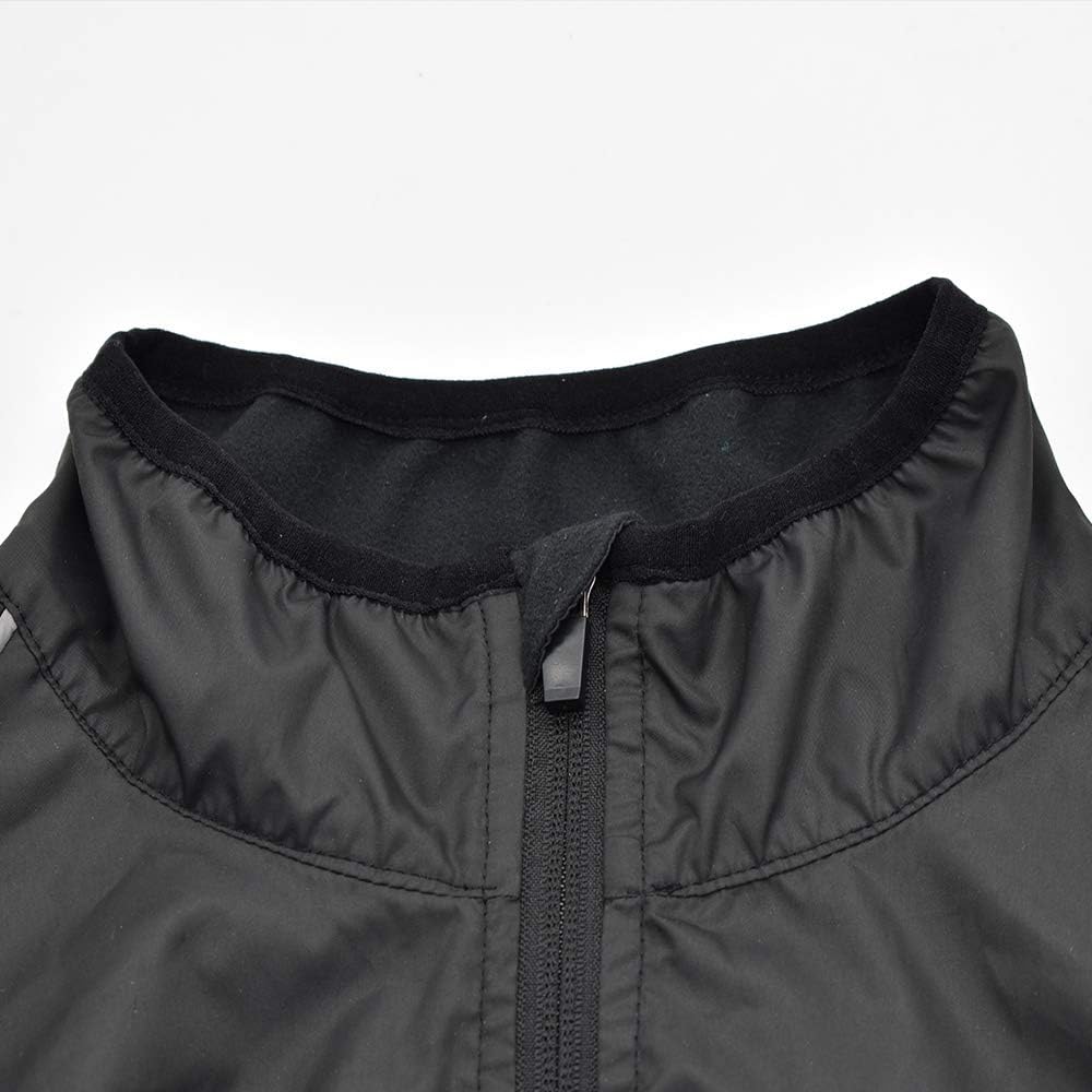 WOSAWE Men's High Visibility Cycling Wind Jacket Water Resistance Reflective Windbreaker