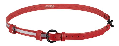 Shield Wallets Reflective Red Leather Firefighter Bundle Anti-Sway Strap for Radio, Firefighter's Radio Holder with Black Rivets