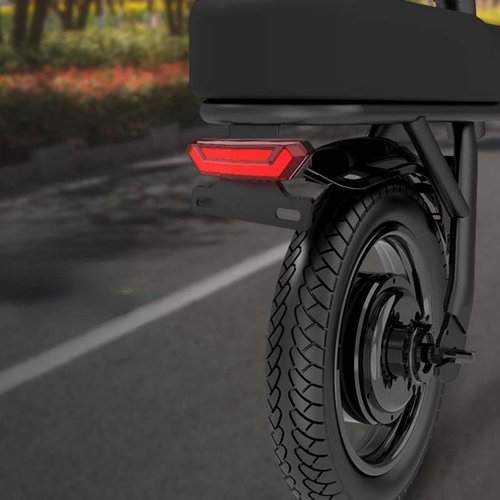 MOONDKIST Electric Bicycle Rear Light, 2 in 1 Bicycle Tail Light Running Light Brake Light, 36-48V Bicycle Accessories Safety Warning Lights, Tail Light Accessories