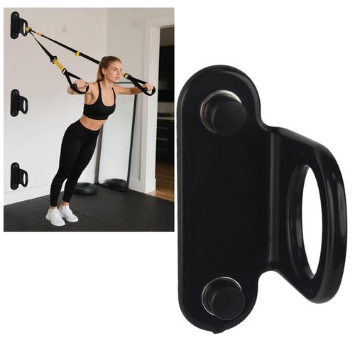 OKETHERMO Resistance Band Wall Anchor(3 PCS Black),Heavy Duty Resistance Bands Wall Mount,Adjustable Resistance Band Hooks,Wall Anchor for Resistance Bands for Home Gym Workouts