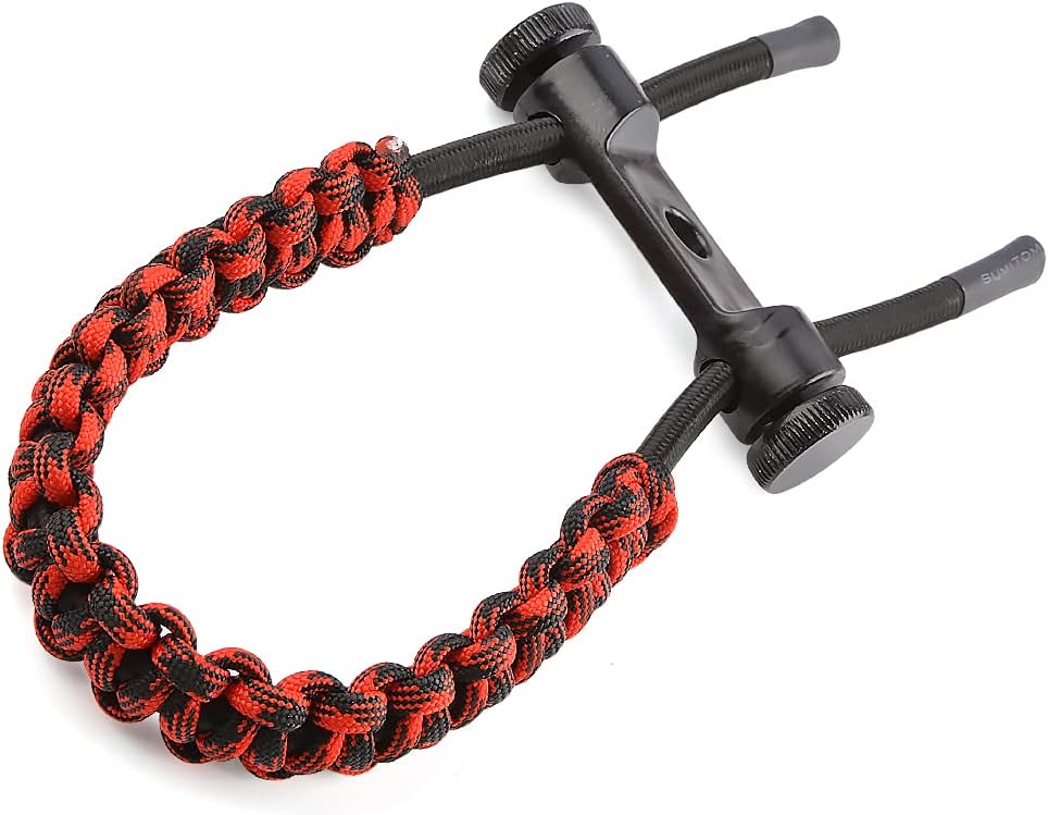 ZSHJGJR Archery Bow Wrist Sling Braided Archery Adjustable Bow Strap Wrist Sling For Compound Bow Hunting Shooting