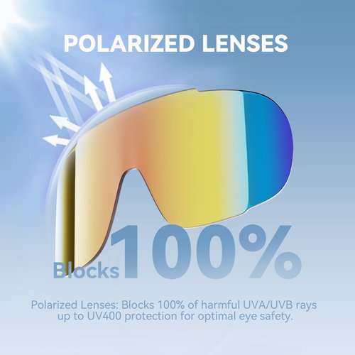 PARDUS Polarized Sports Sunglasses, UV400 Protection, Class 3 Sunshade for Men & Women, for Fishing, Outings, Cycling (White Frame Red Film)