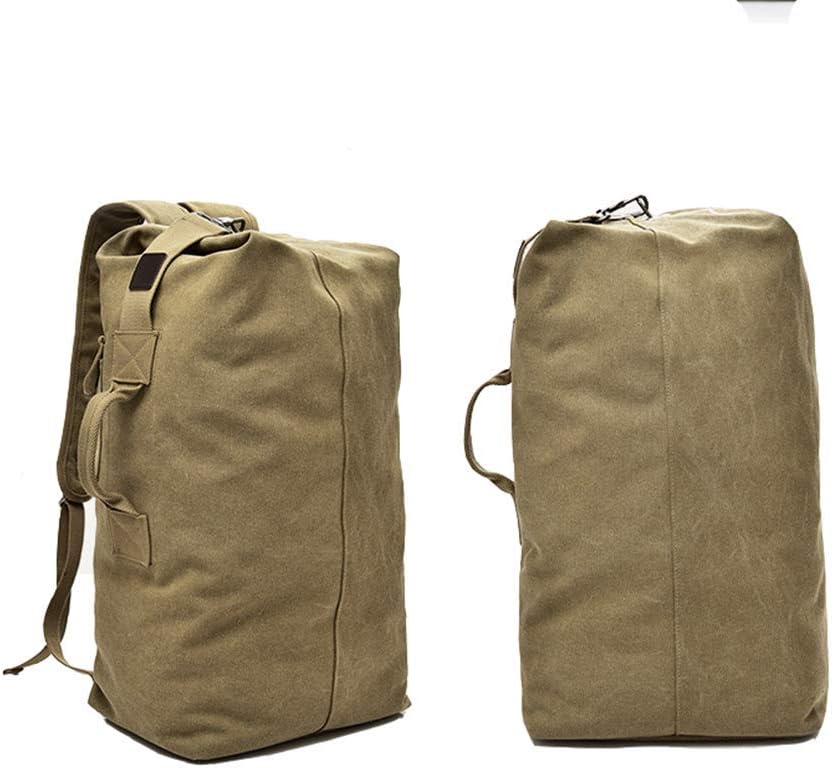 Military Duffel Bag Top Load Double Strap Canvas Backpack Army Travel Big Size