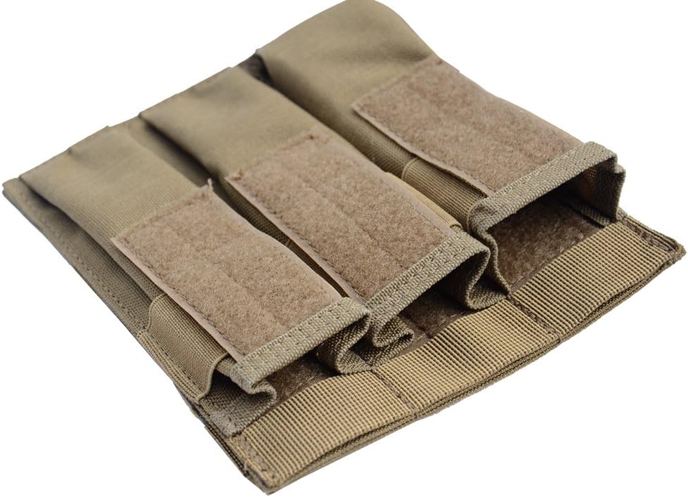 Tactical Molle Magazine Pouch, Kriss Tactical Pistol Triple Mag Pouch, Multi-use
