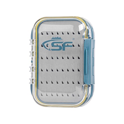 SF Small Waterproof Fly Box Double Sided Floating Fly Fishing Case Storage For Nymph Wet Dry Fly Flies Easy Grip Foam