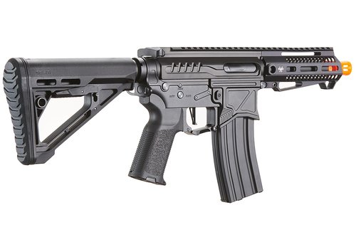 Zion Arms R15 Mod 1 Short/Long Barrel Airsoft Rifle with Full Programmable ETU (Black, Short)