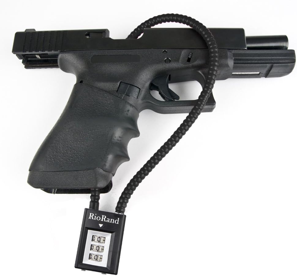 RioRand Trigger Lock 3 Digit Combination 15 Inch Gun Cable Lock