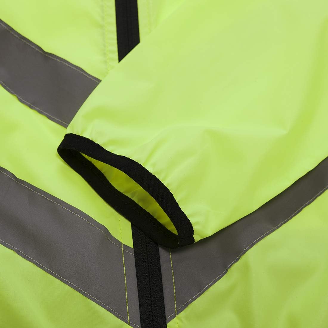 WOSAWE Men's High Visibility Cycling Wind Jacket Water Resistance Reflective Windbreaker