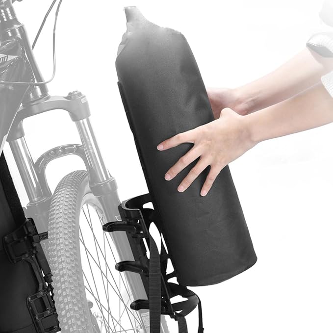 LIXADA 3L/7L Bike Fork Bag - Waterproof Dry Bag, Roll Top Design, Lightweight Bicycle Fork Bag, Portable Cycling Pack for Mountain & Road Bikes, Scooter